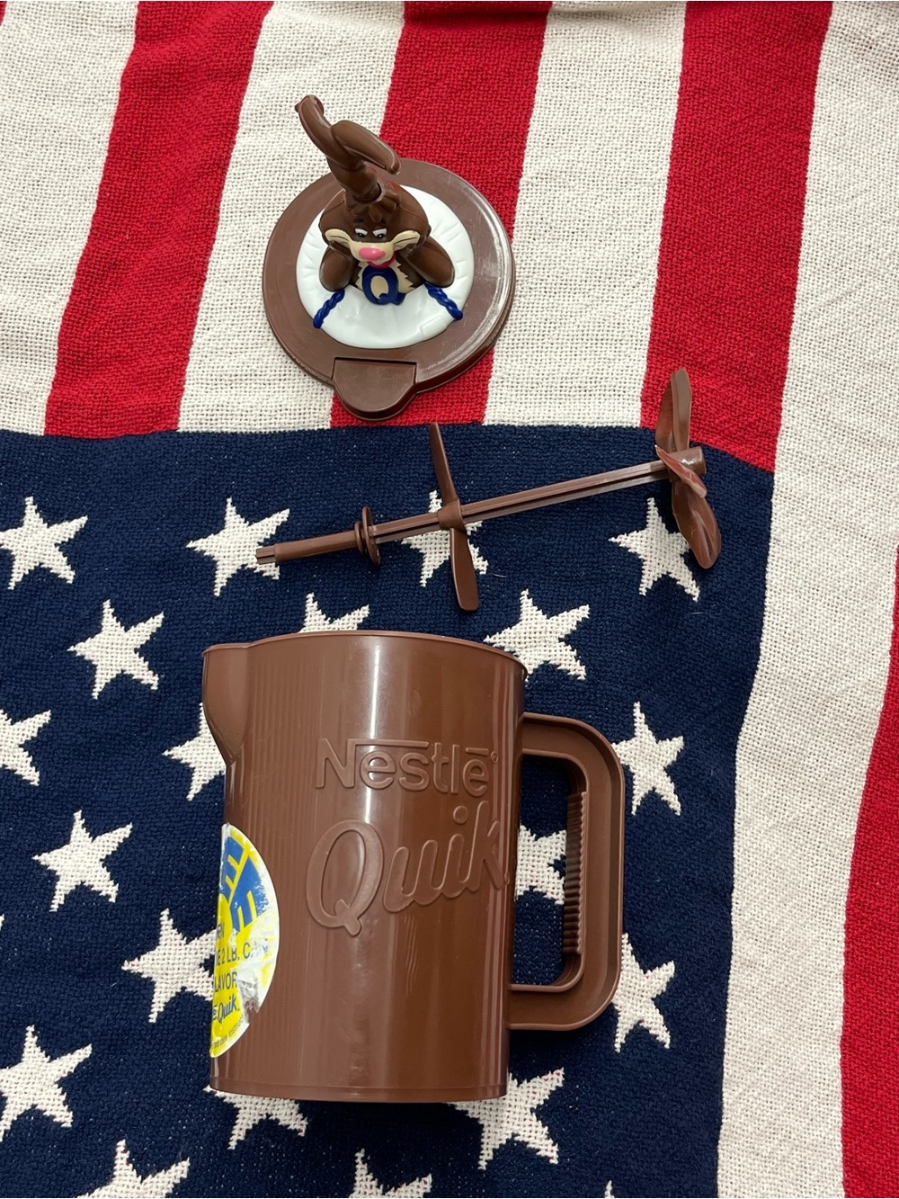 Vintage Nestle Quik Chocolate Milk Mixer Pitcher
